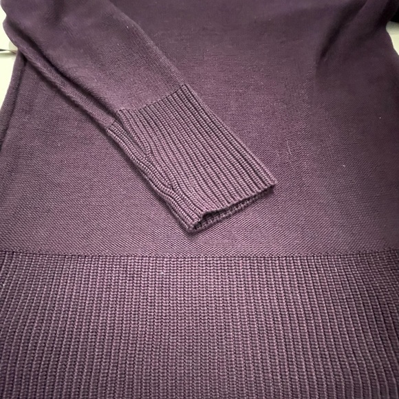 Calvin Klein women’s Knitted crew neck pullover sweater color Plum/ Aubergine L - Picture 6 of 6